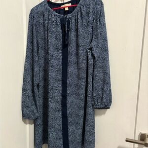 Michael Kors Navy Patterned Dress